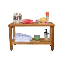 Broyhill teak best sale shower bench